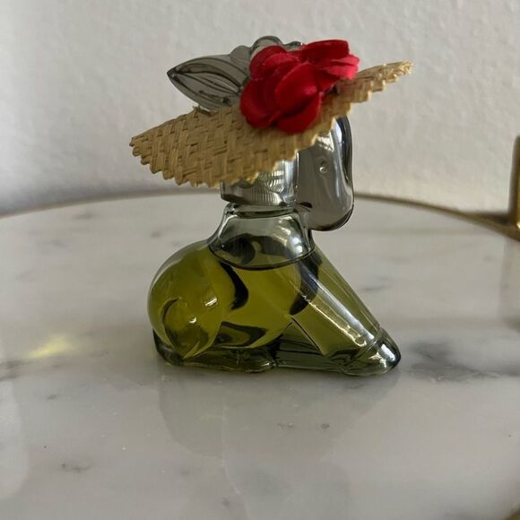 Vintage Avon Little Burro Charisma Cologne Donkey Decanter Red Floral 70’s - Picture 3 of 4